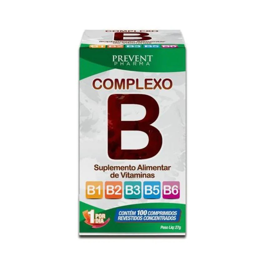 Complexo B Concentrado C/100 comprimidos - Prevent Pharma