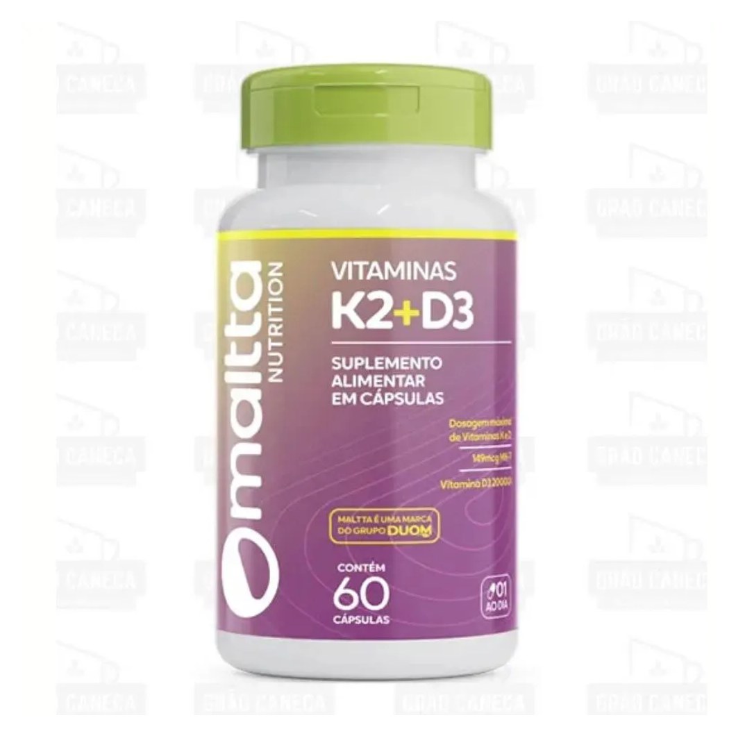 Vitamina K2 + D3 Imunidade Fortalecida C/60 cápsulas - Duom/Maltta