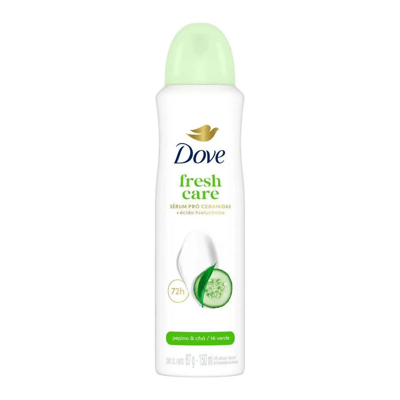 Desodorante Antitranspirante Aerosol Dove Go Fresh Pepino e Chá Verde Feminino 48h 150ml