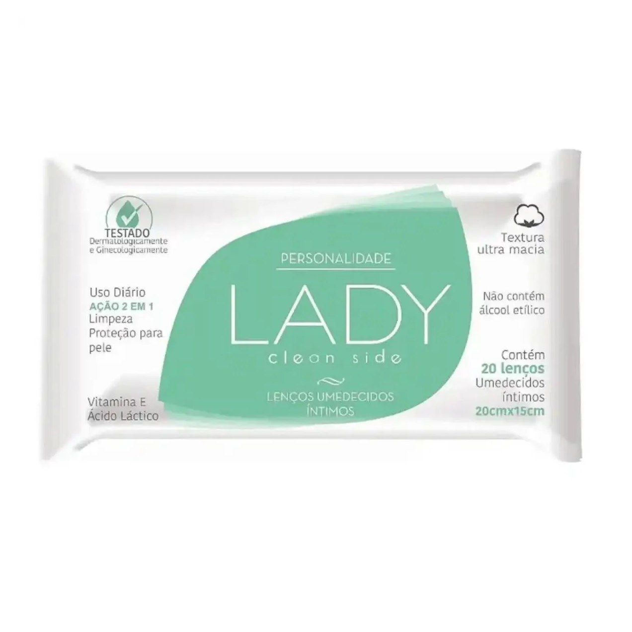 Lenço Umedecido Íntimo Lady C/20 – Personalidade