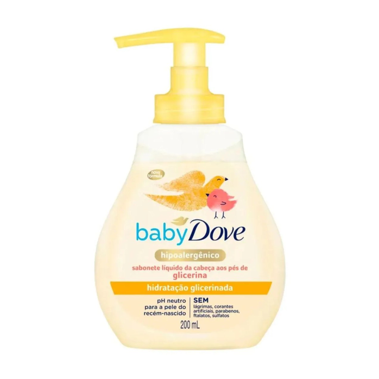 Sabonete Líquido Glicerinado Cabeça aos Pés 200Ml -Baby Dove
