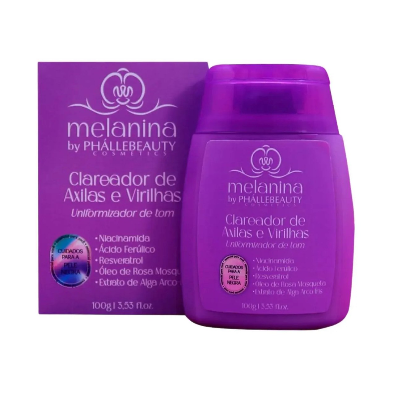 Clareador de Axilas e Virilhas Phalle Beauty 100Ml Melanina