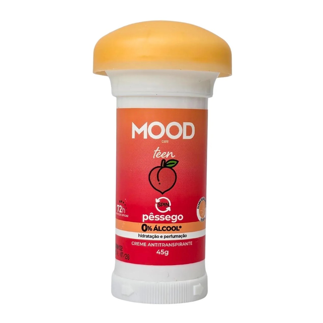 Desodorante Spin Antitranspirante Teen Pêssego Mood Care My Health 45G