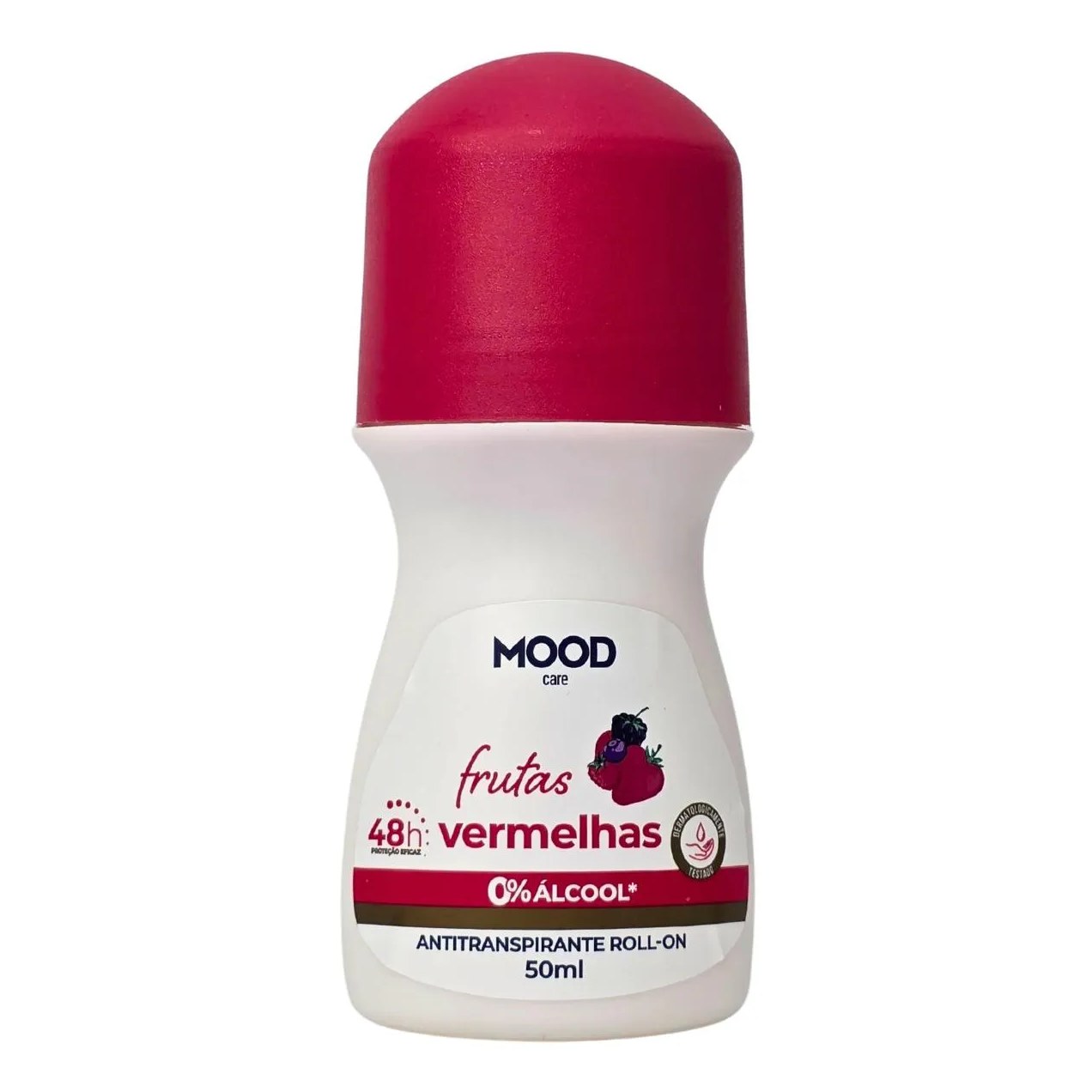 Desodorante Roll-On Antitranspirante Frutas Vermelhas Mood Care My Health 50Ml