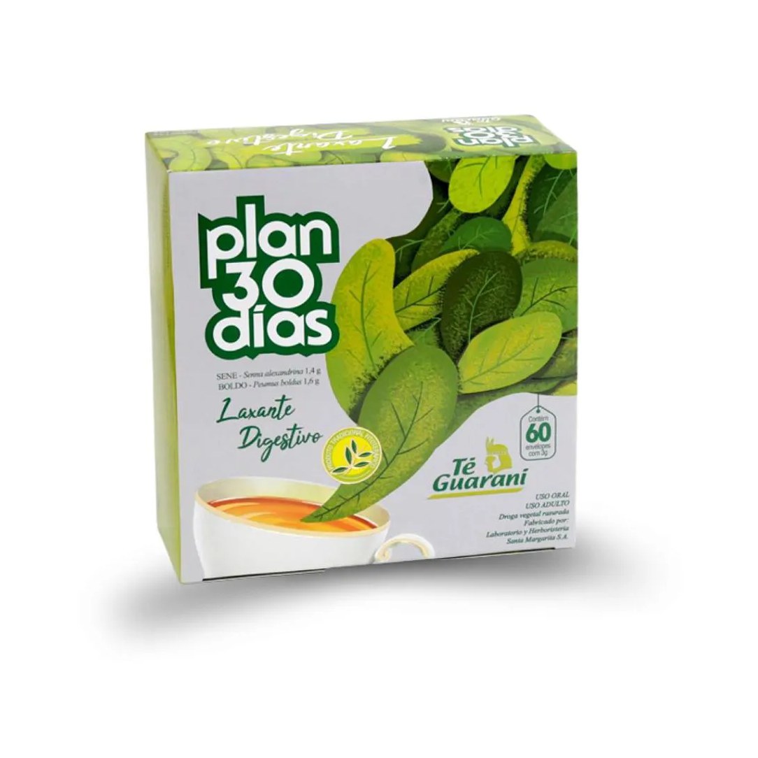 Chá Plan 30 Dias com 60 Envelopes