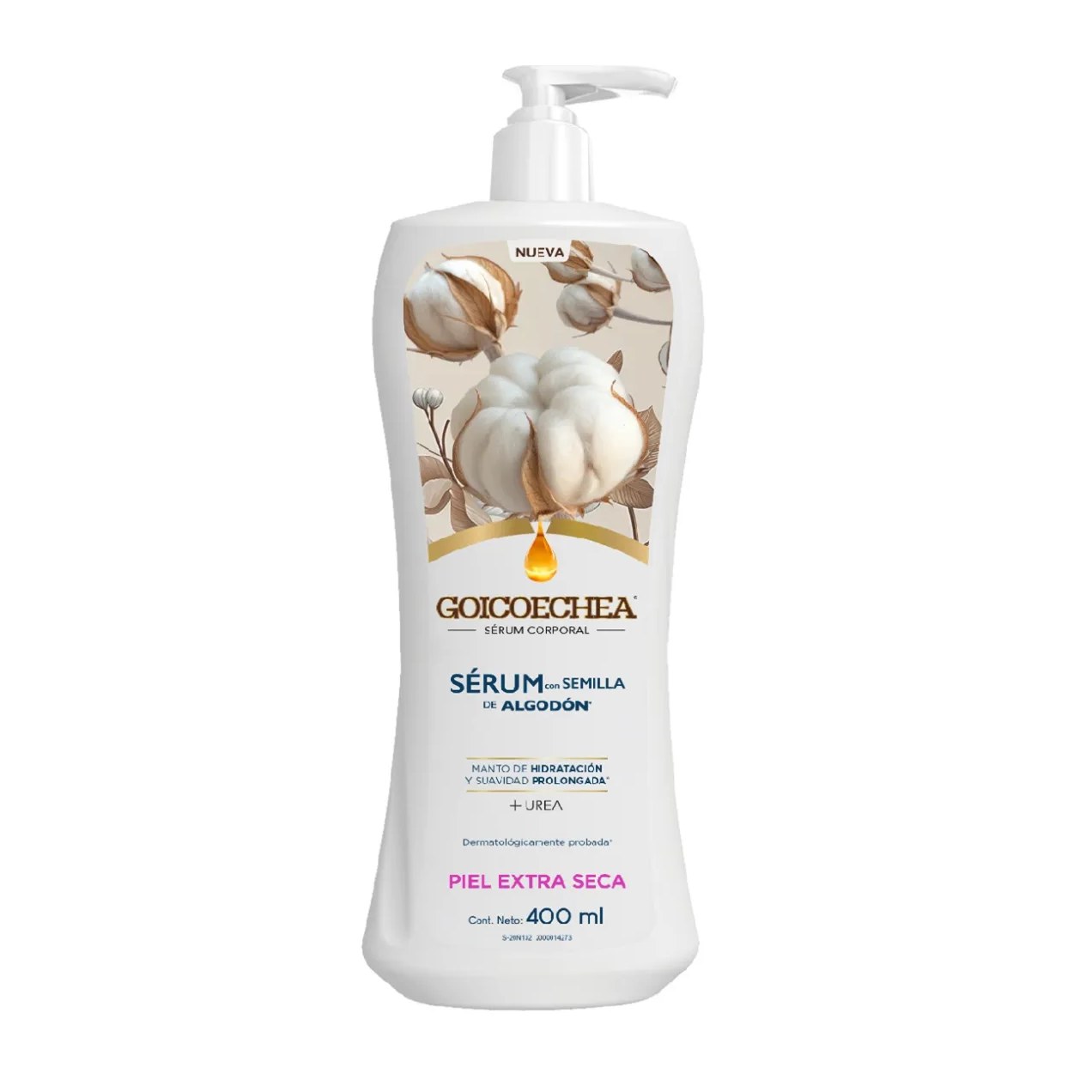 Sérum Hidratante Corporal Goicoechea Semente de Algodão Pele Extra Seca 400ml
