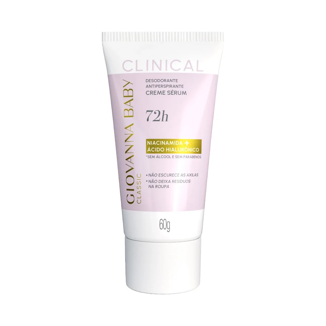 Desodorante Antiperspirante Creme Sérum Giovanna Baby Clinical Classic 72h Feminino 60g