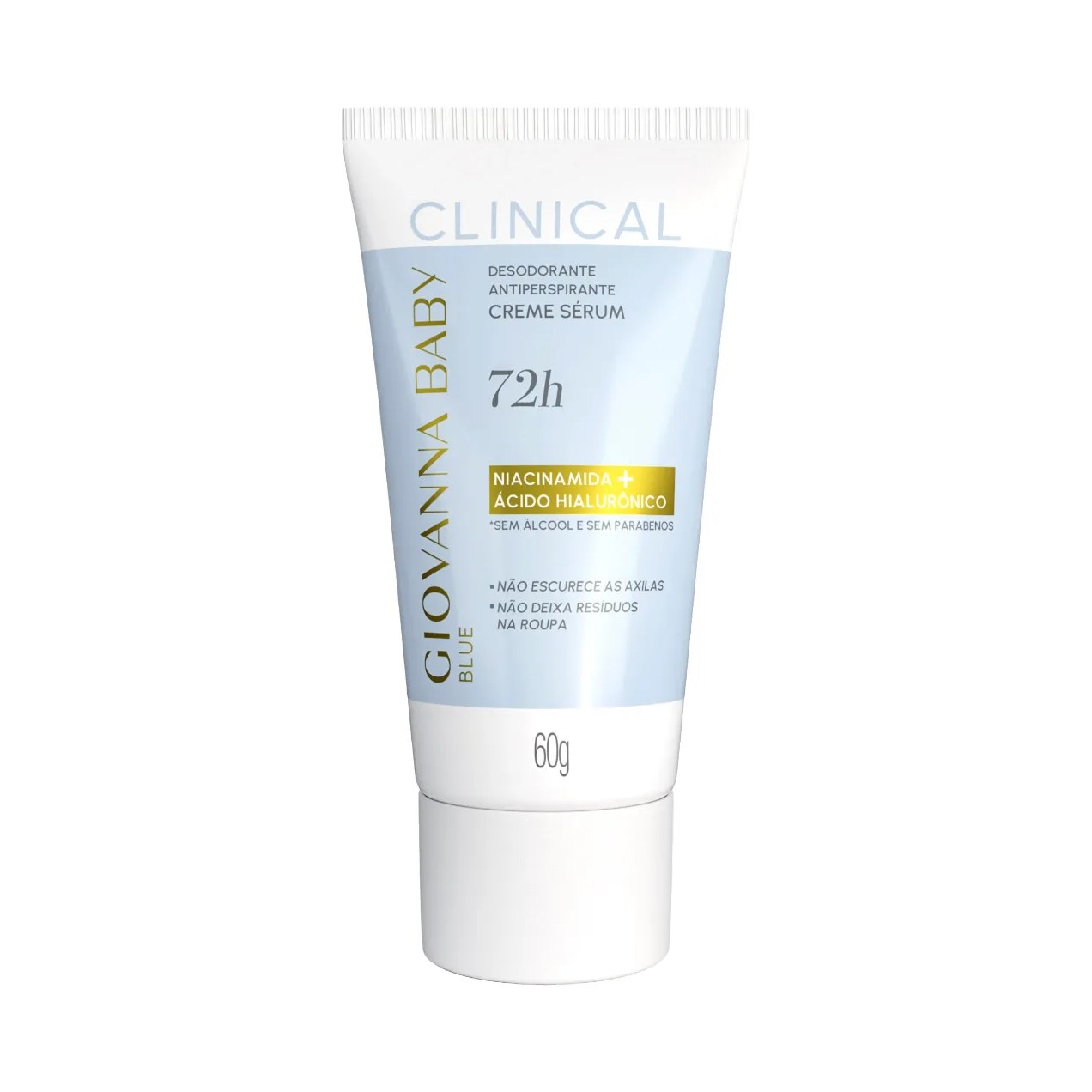 Desodorante Antiperspirante Creme Sérum Giovanna Baby Clinical Blue 72h Feminino 60g
