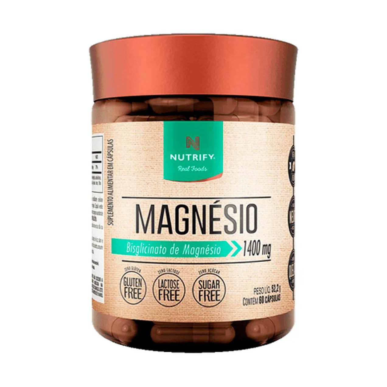 Magnésio Nutrify 60 Cápsulas