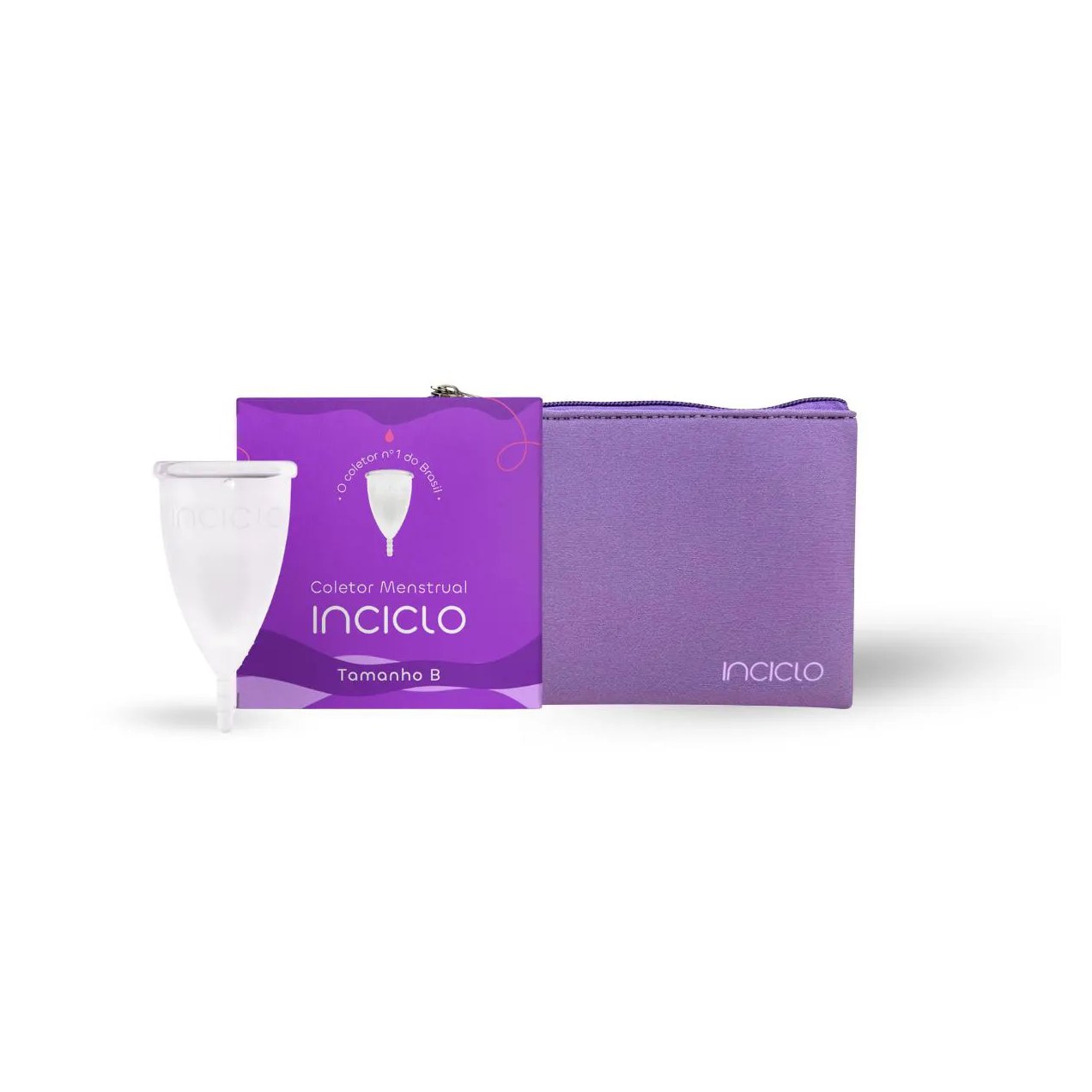 Kit Coletor Menstrual Inciclo + Necessaire Neoprene B DE 20 A 29 Anos E SEM Filhos.