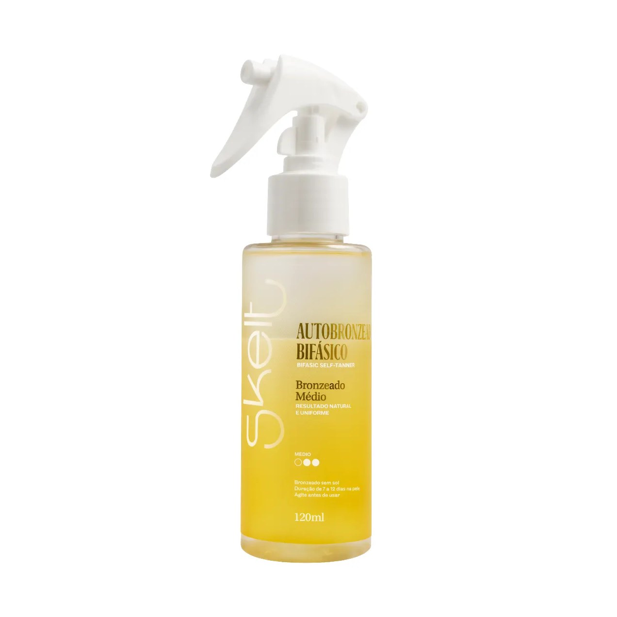 Autobronzeador Bifásico Skelt Médio Spray 120ml