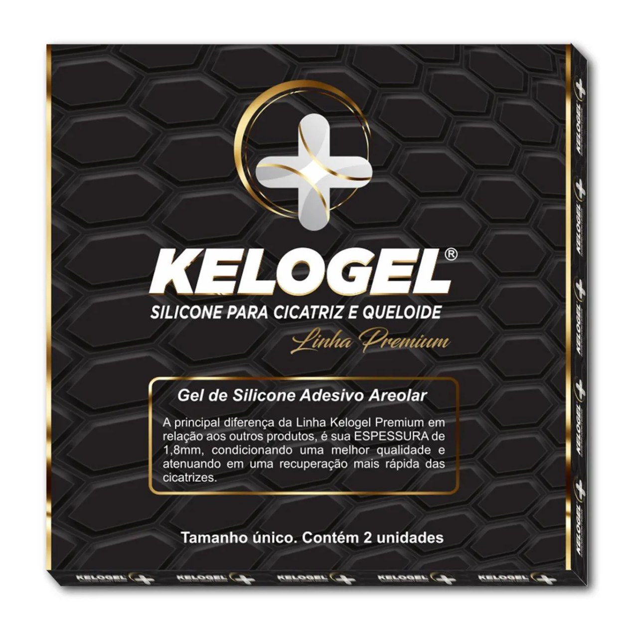 Kit 22 - 1 Par Areolar + 2 Fita 70Cm Kelogel Premium 1.8Mm