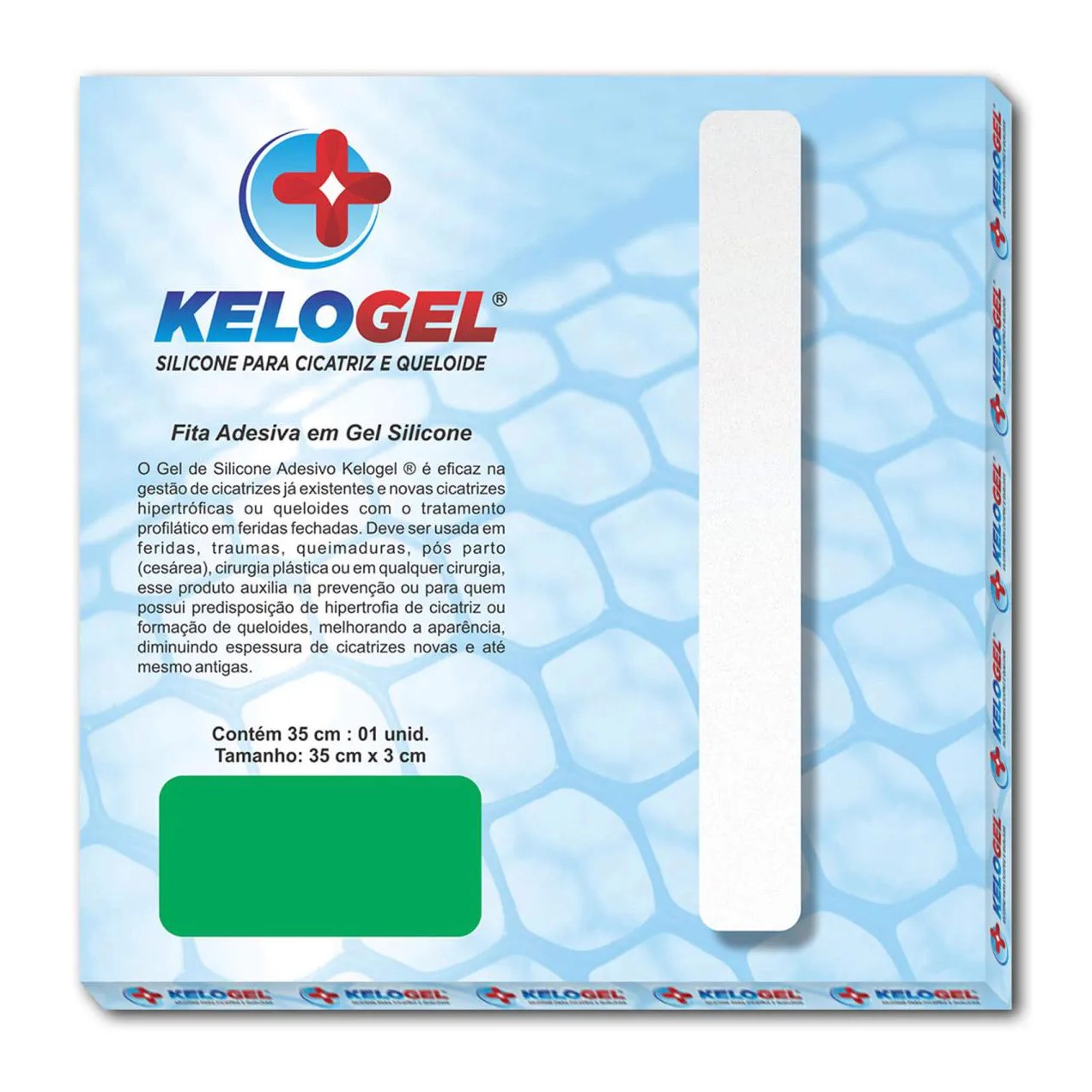 Kit 8 - 1 Fita Silicone 35Cm + 1 Fita Silicone 70Cm Kelogel