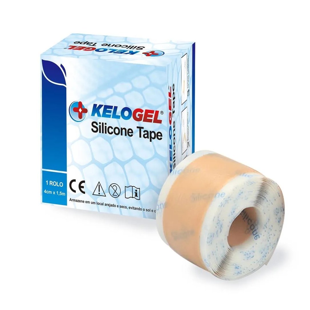 Silicone Tape Kelogel Médico Hospitalar 1,5Mx4Cm Rolo