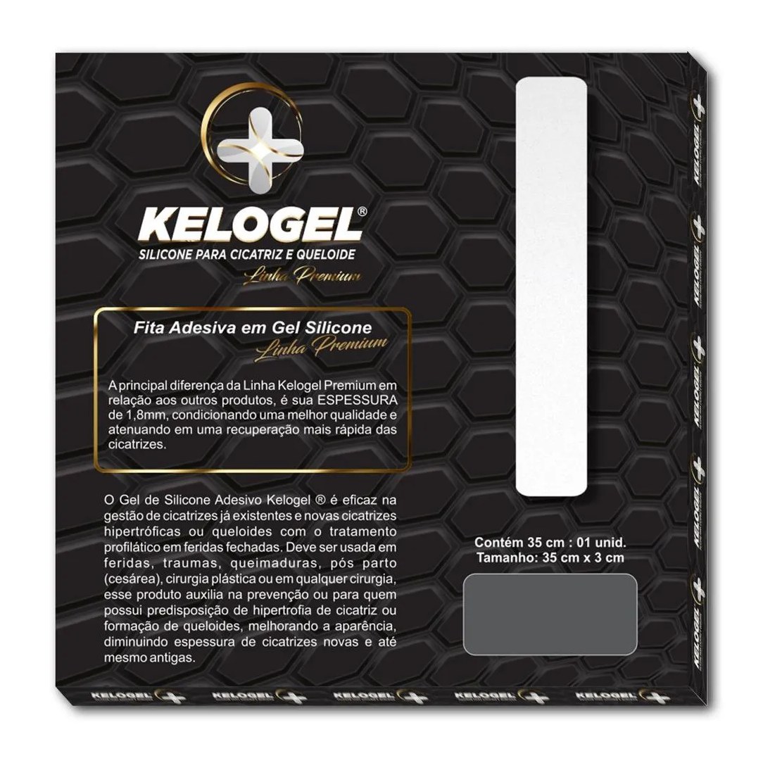 Placa de Silicone 35Cmx3Cm Esp. 1.8Mm Linha Premium Kelogel