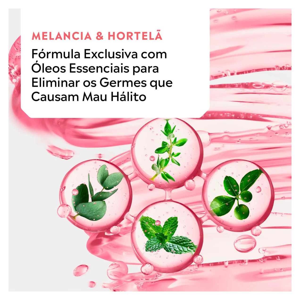 Enxaguante Bucal Sem Álcool Listerine Melancia & Hortelã 500ml