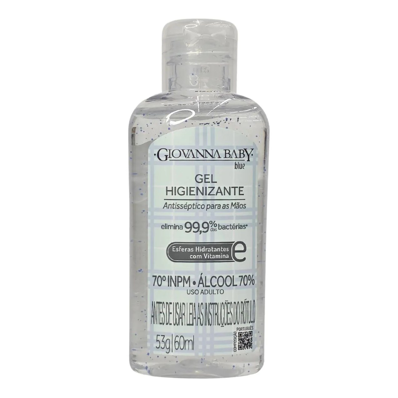 Gel Higienizante Antisséptico para Mãos Blue Giovanna Baby 53G / 60Ml