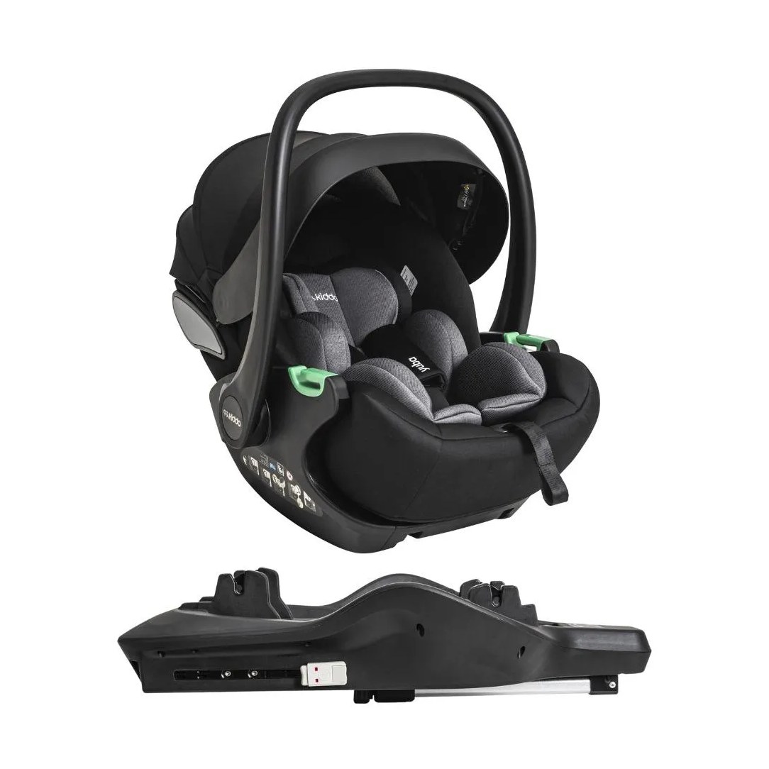 Bebê Conforto Yuba com Base Isofix Preto - Kiddo