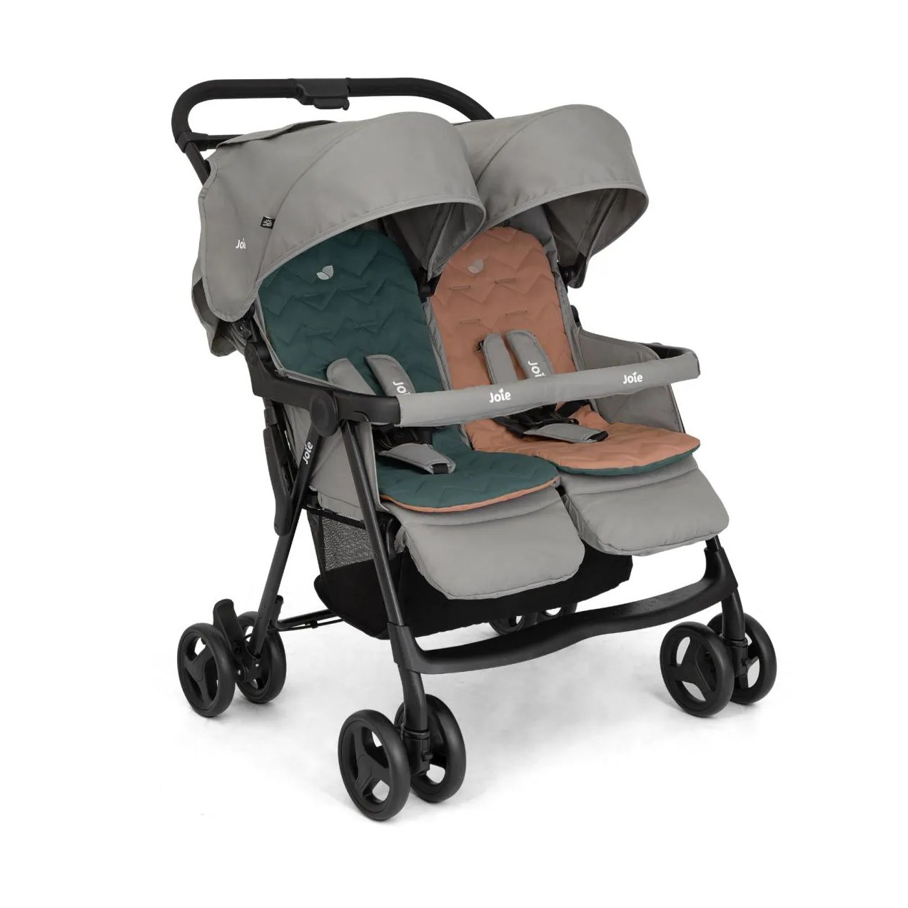 Carrinho de Gêmeos Aire Twin Cinza Pebble - Joie