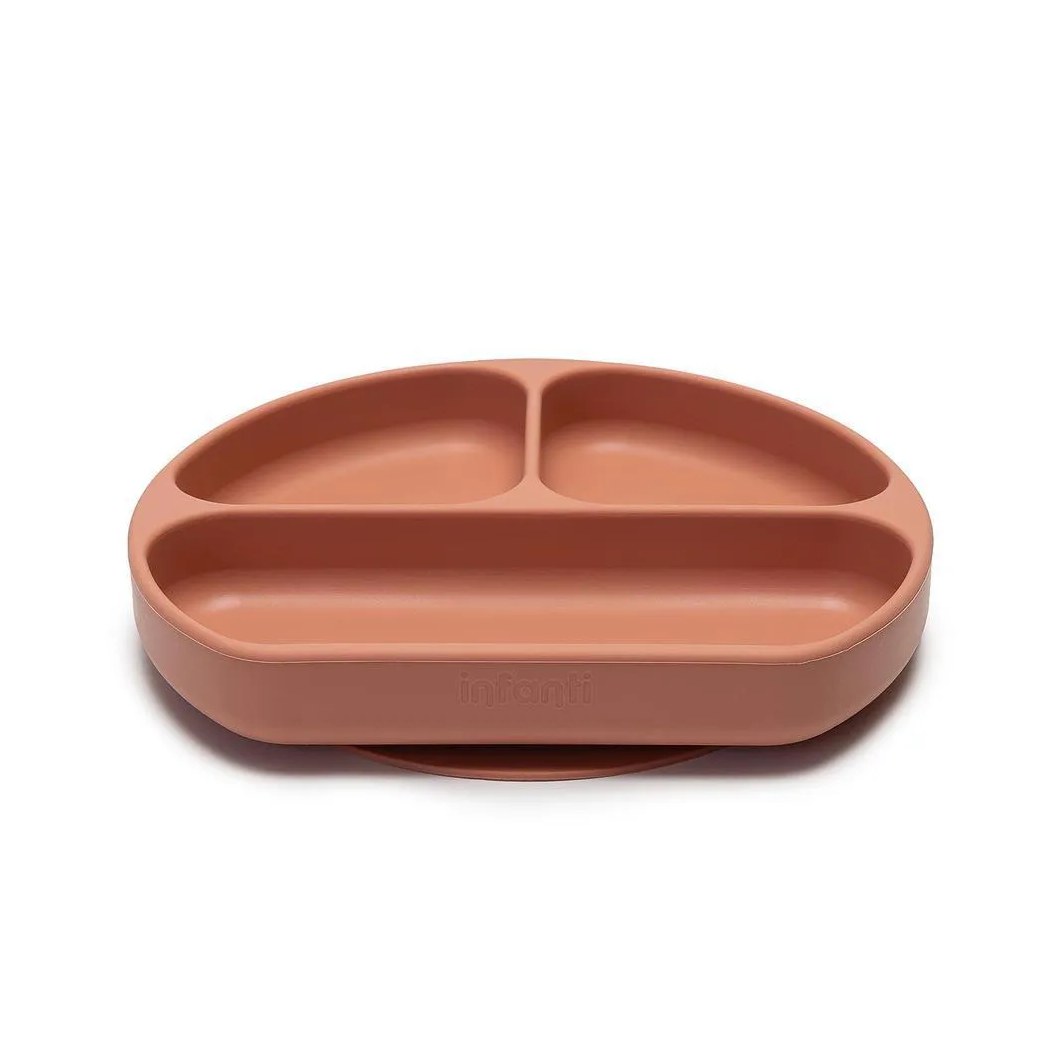 Prato de Silicone com Divisórias Piccolo Terracota - Infanti