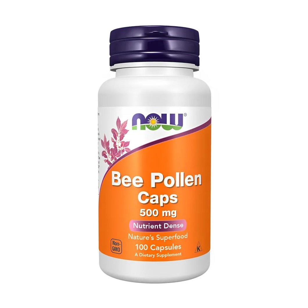 Now Foods Bee Pollen 500Mg 100 Caps 2520