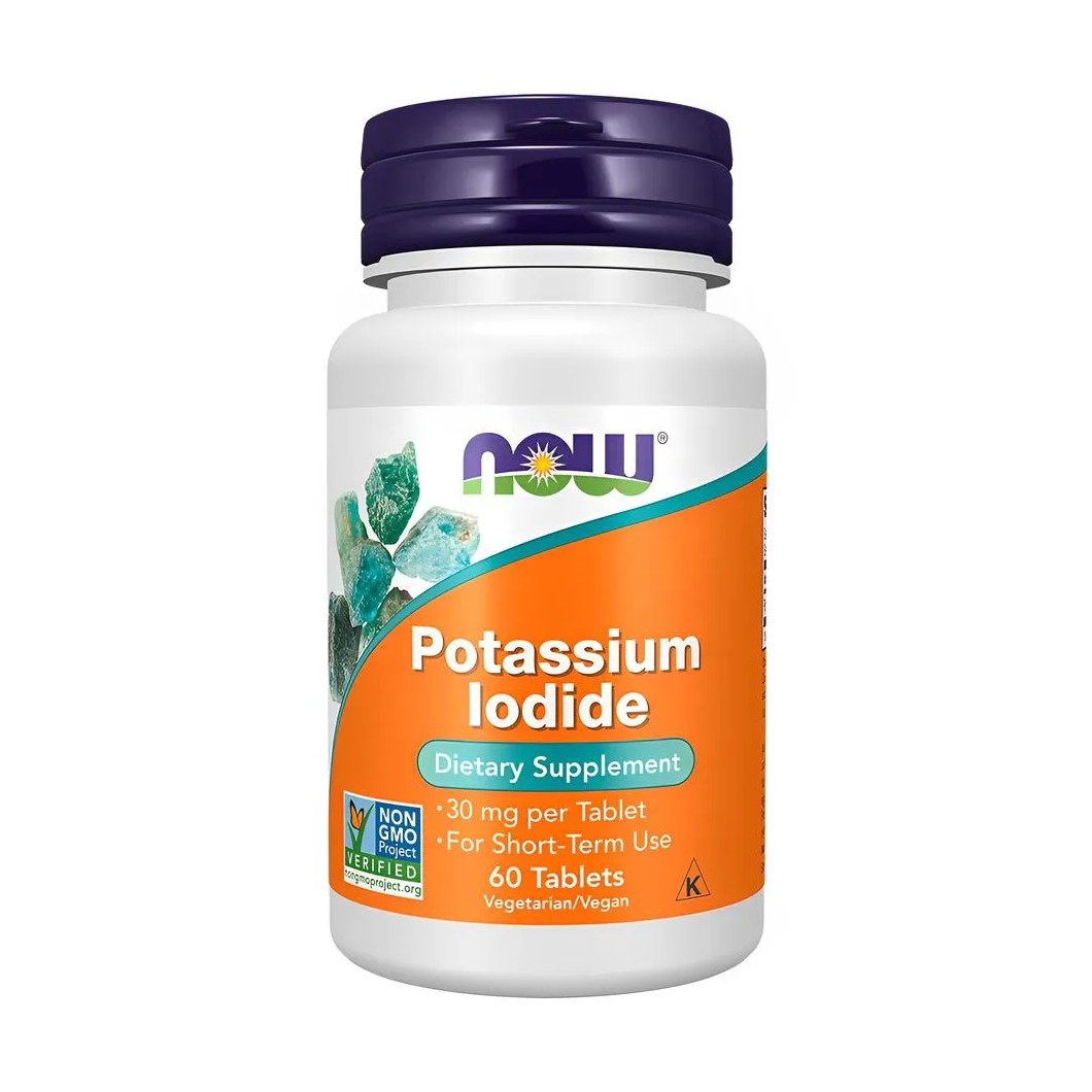 Now Foods Potassium Iodide 30 Mg 60 Tabs 1454