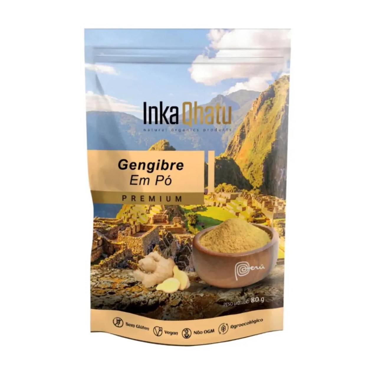 Gengibre em Pó sem Glúten 80G - Inka Qhatu