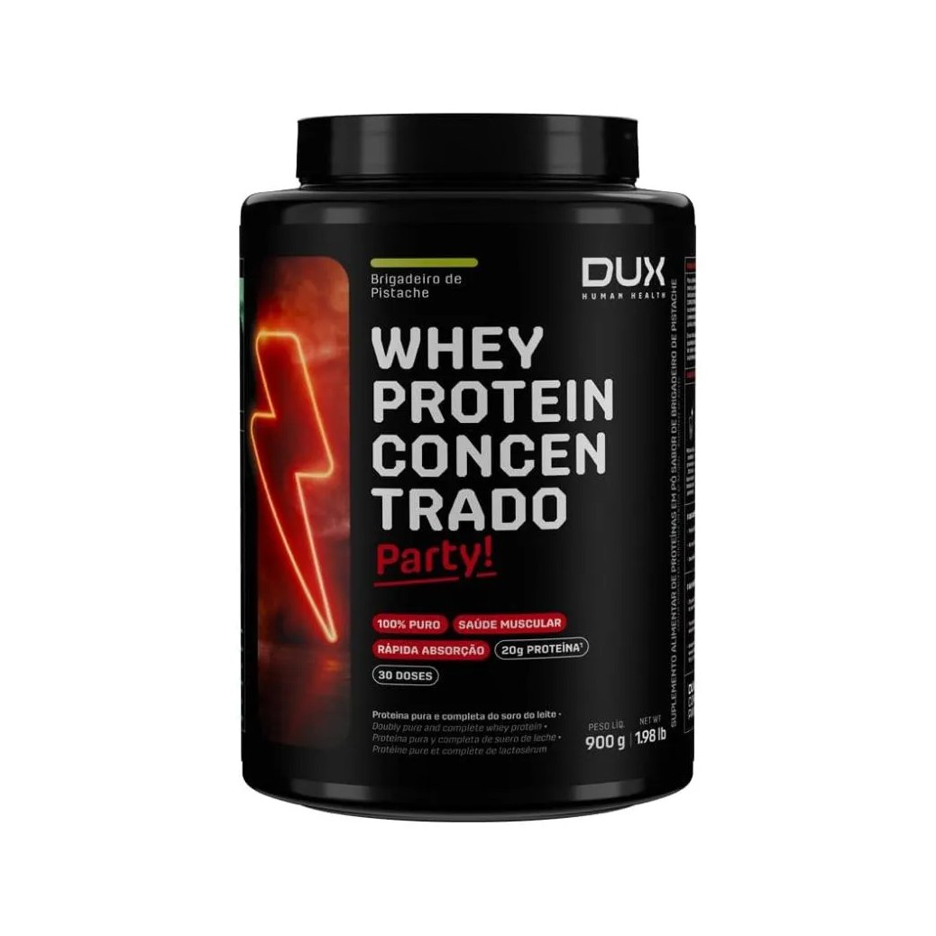 Whey Protein Concentrado Pote (900G) - Sabor: Brigadeiro de Pistache