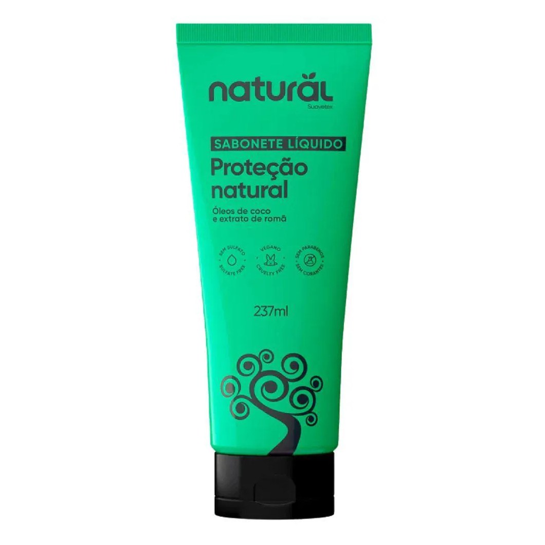 Sabonete Líquido Natural com Óleo de Coco e Romã 237Ml - Orgânico Natural