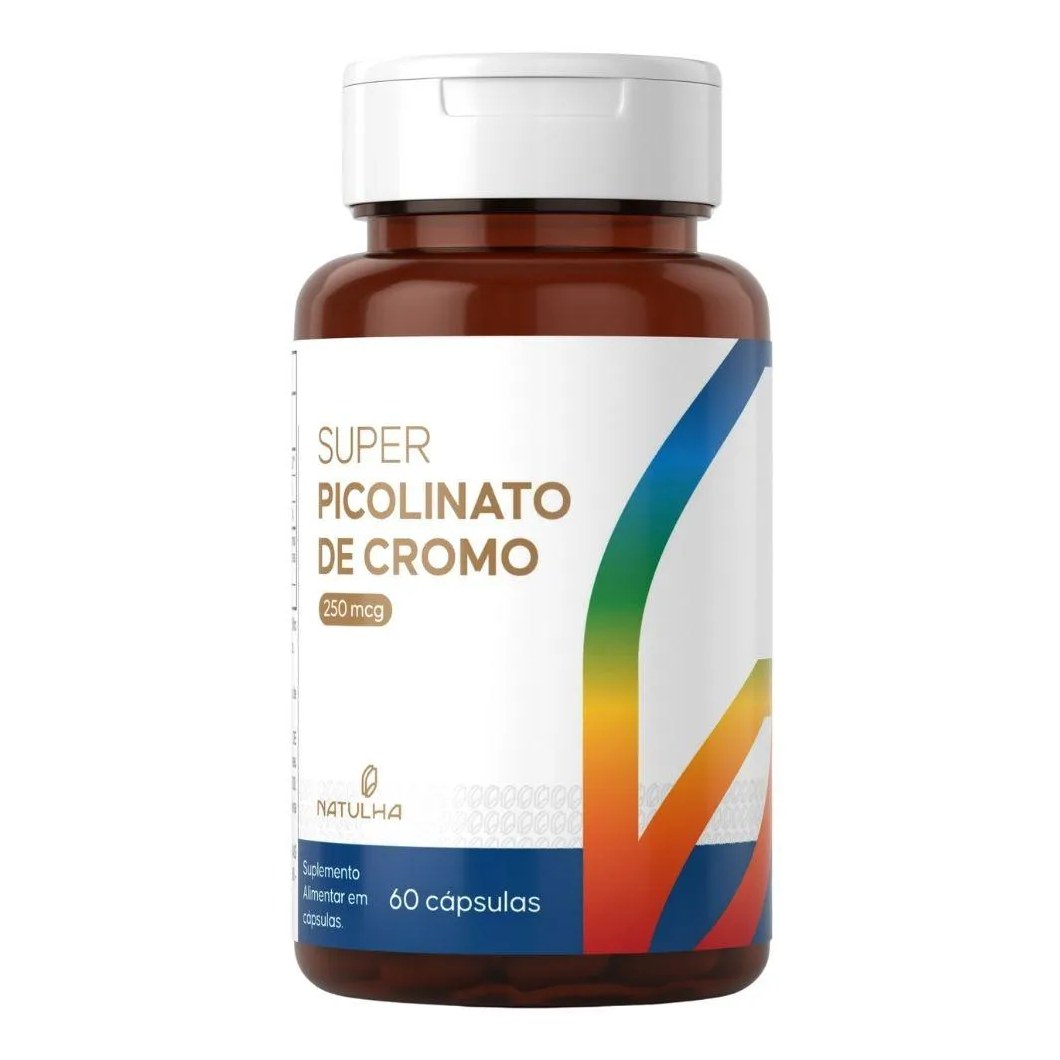 Super Picolinato de Cromo 250Mcg 60 Cápsulas - Natulha