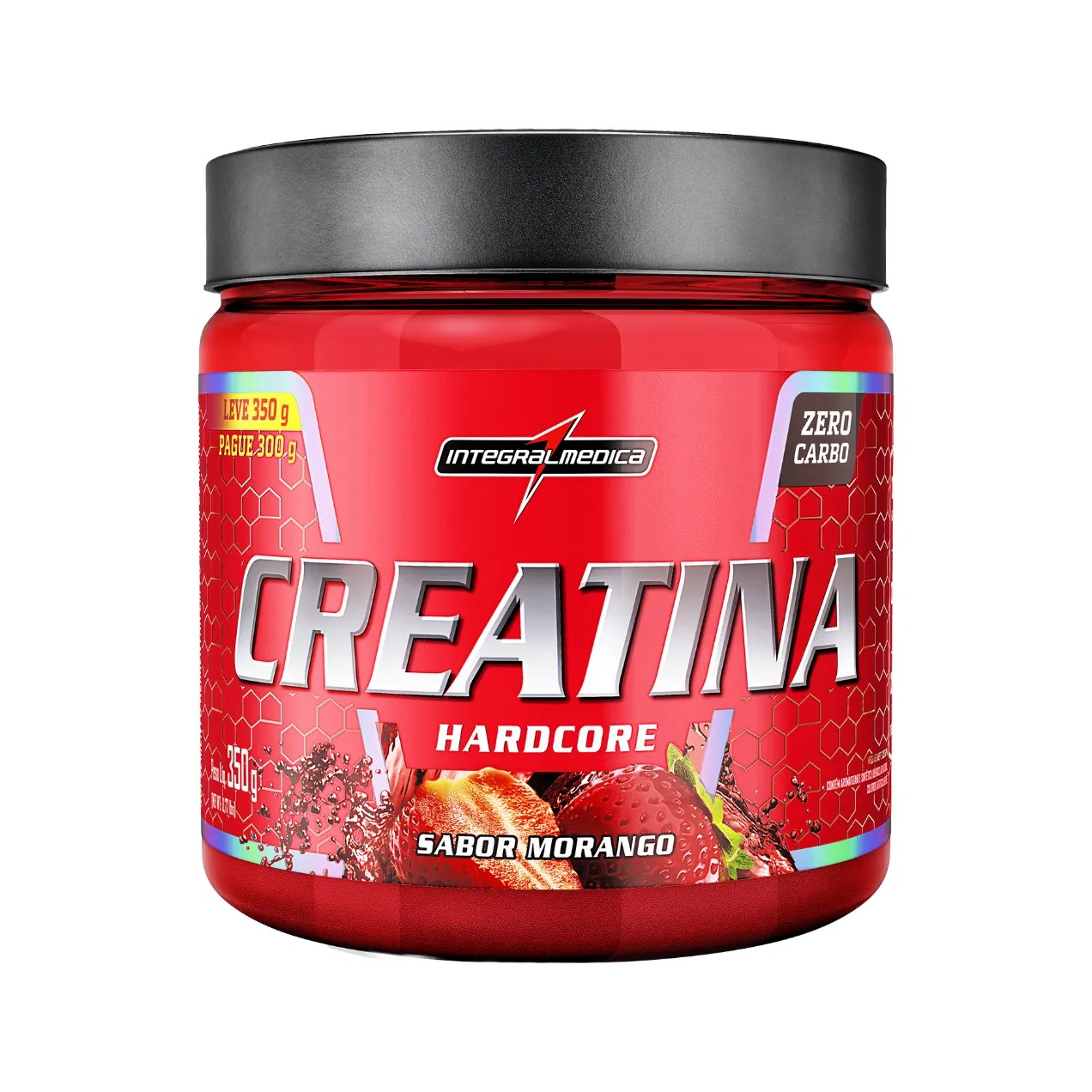 Creatina Integralmedica Hardcore Morango 350g