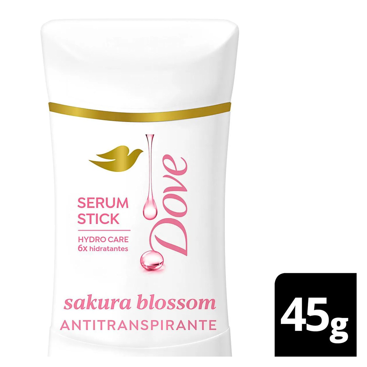 Desodorante Antitranspirante Sérum Stick Dove Sakura Blossom Invisível 72h 45g