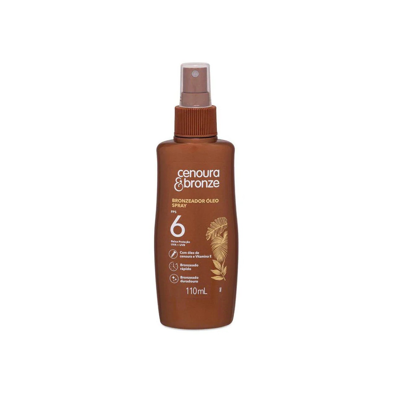 Óleo Bronzeador Cenoura & Bronze FPS 6 Óleo Spray 110ml