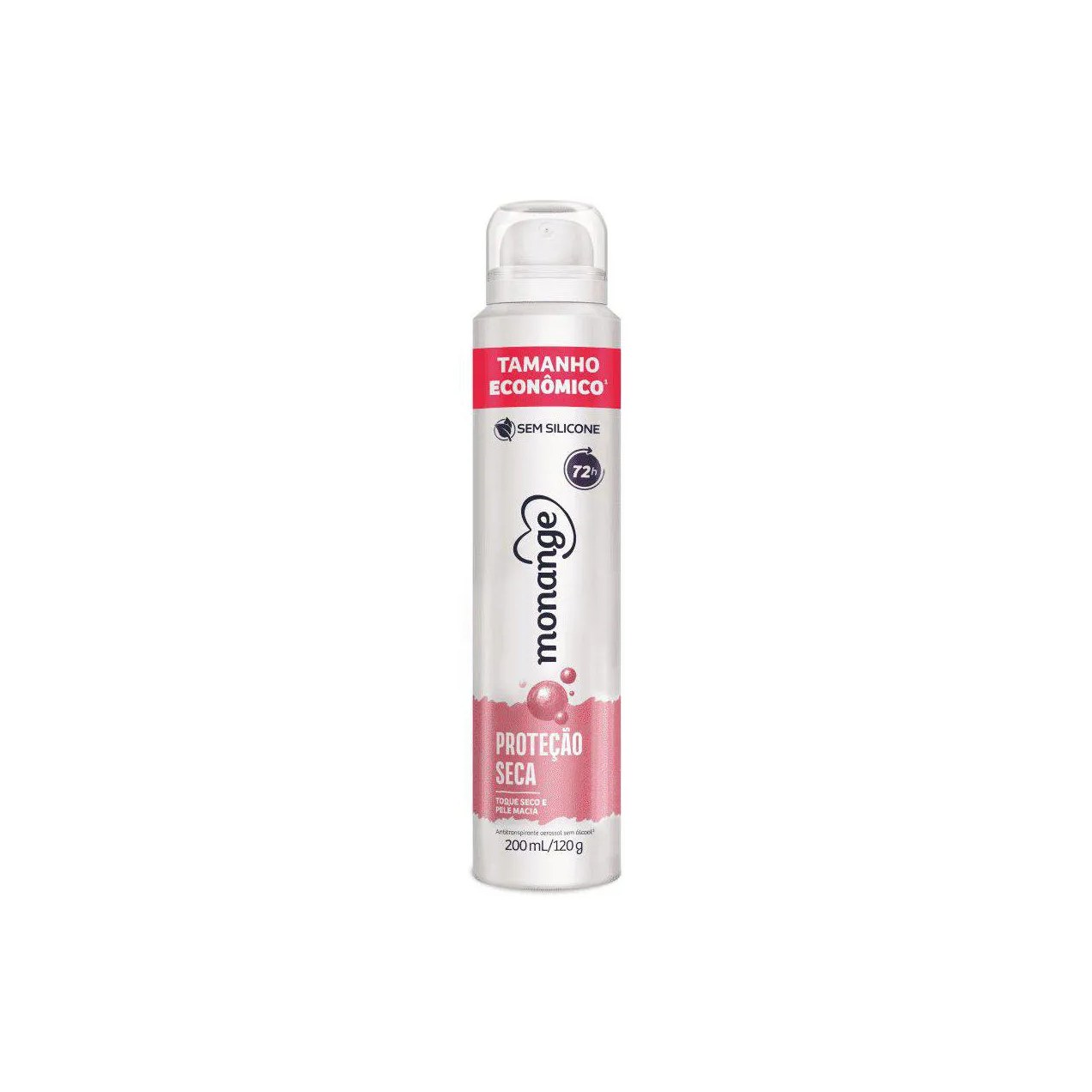Desodorante Antitranspirante Aerosol Monange Proteção Seca Feminino 72h 200ml