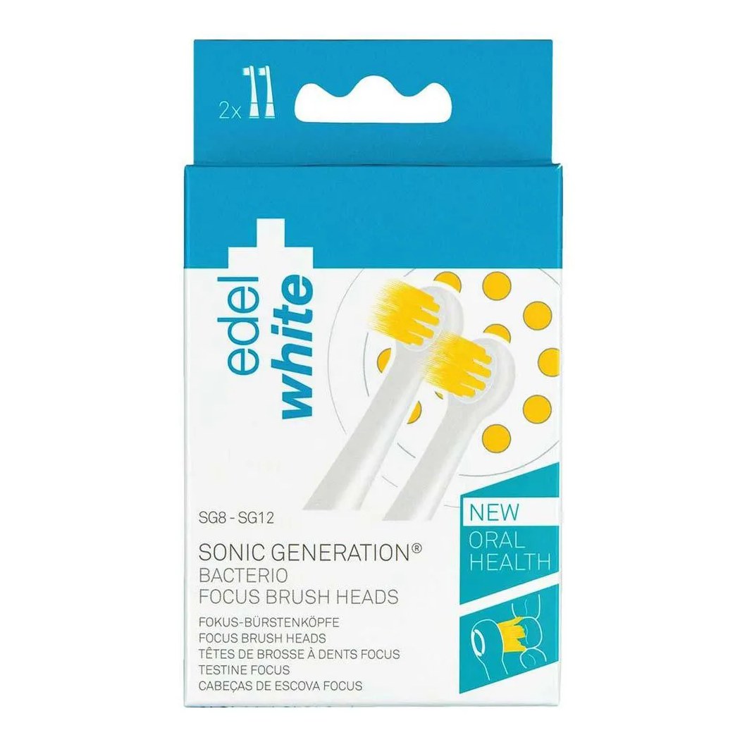 Cabeças de Escova Edel White - Sonic Generation Focus Duo 1 UN