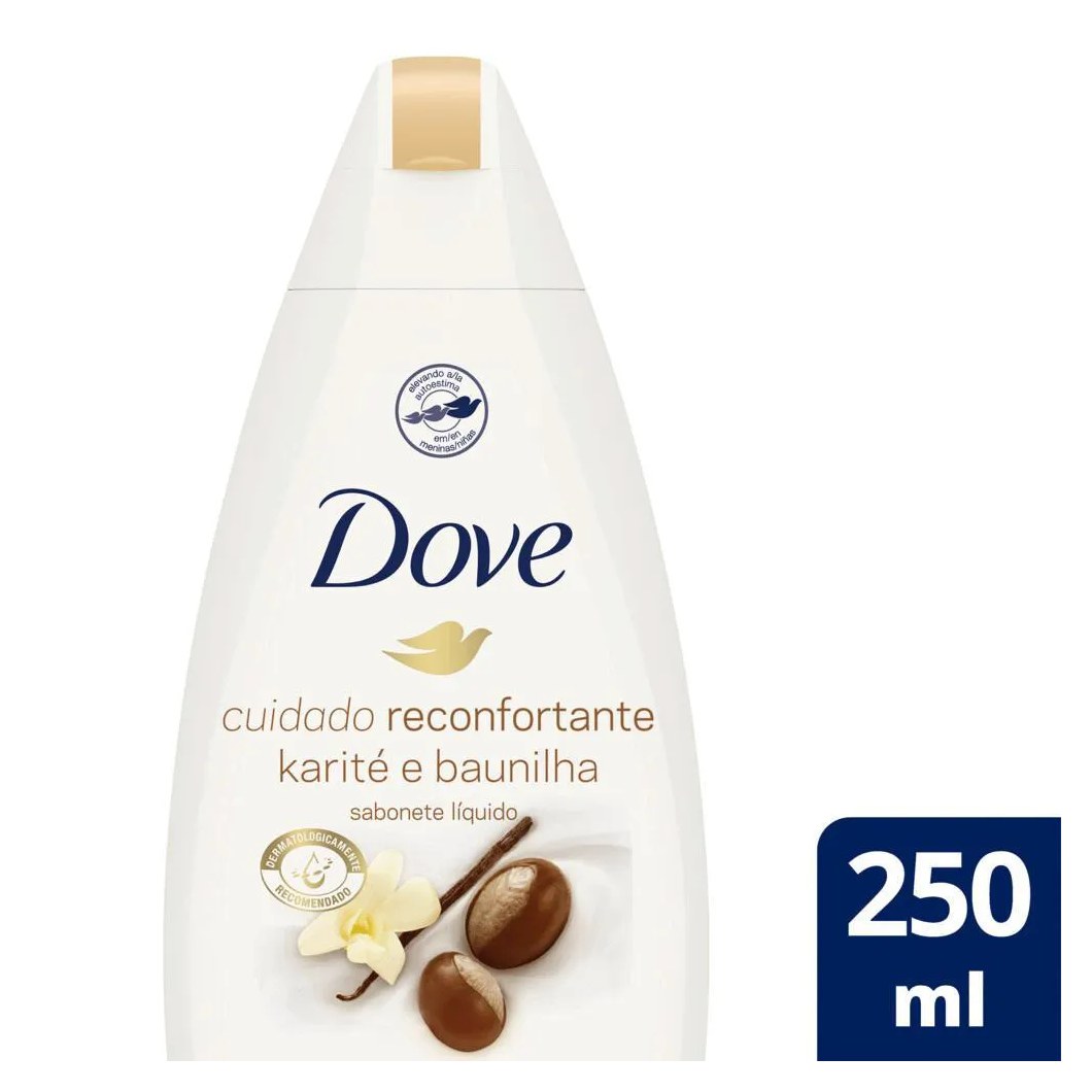 Sabonete Líquido Dove Delicious Care Karité e Baunilha 250Ml