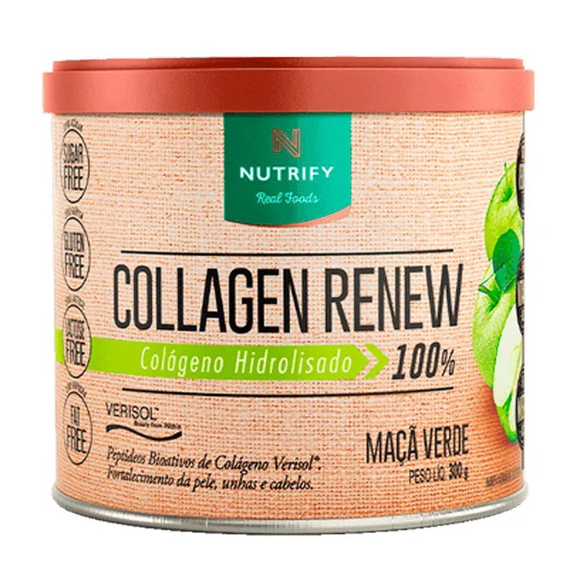 Colágeno Hidrolisado Verisol Collagen Renew 300G - Nutrify Maçã Verde
