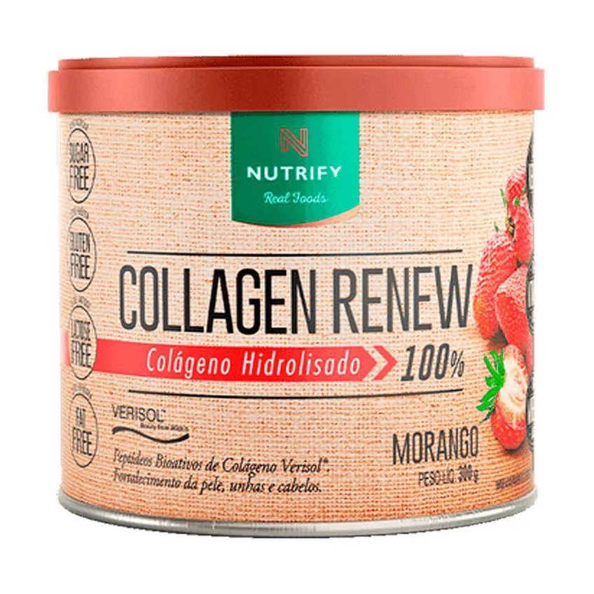 Colágeno Hidrolisado Verisol Collagen Renew 300G - Nutrify Morango