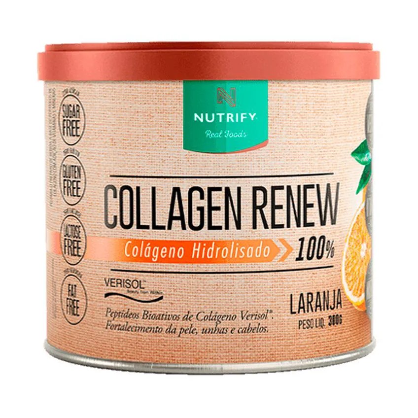 Colágeno Hidrolisado Verisol Collagen Renew 300G - Nutrify Laranja