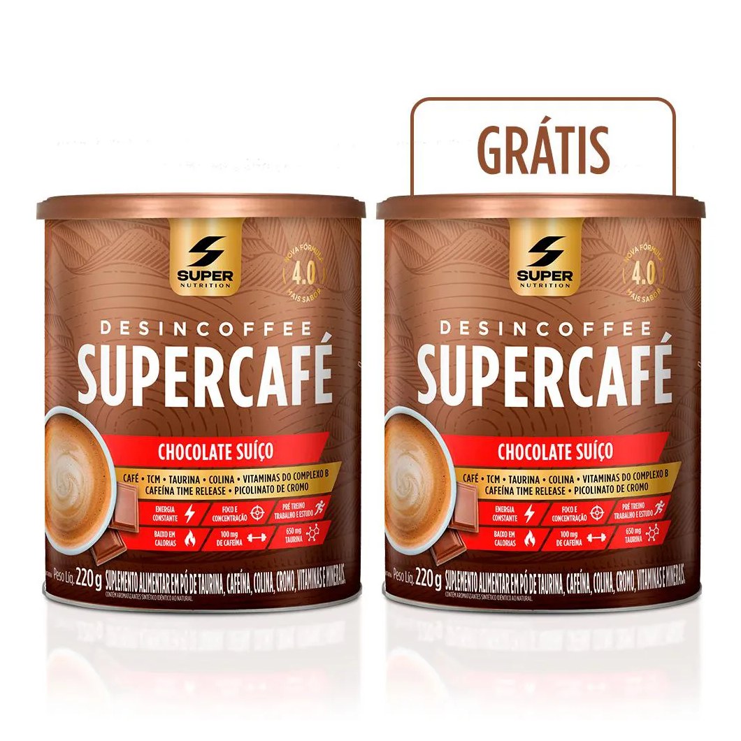 Compre 1 Leve 2 Desincoffee Supercafé Chocolate Suíço