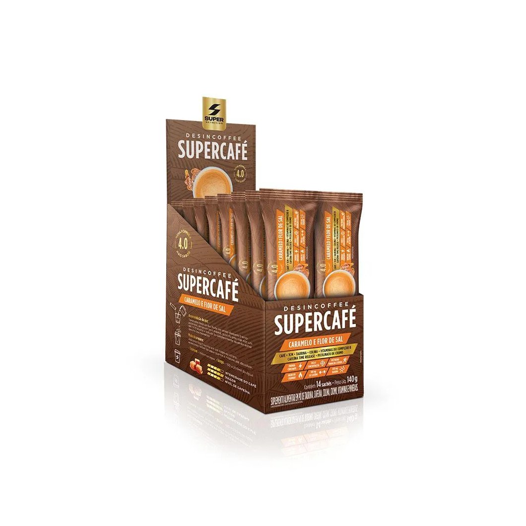 Desincoffee Supercafé Caramelo com Flor de Sal - 14 Sticks