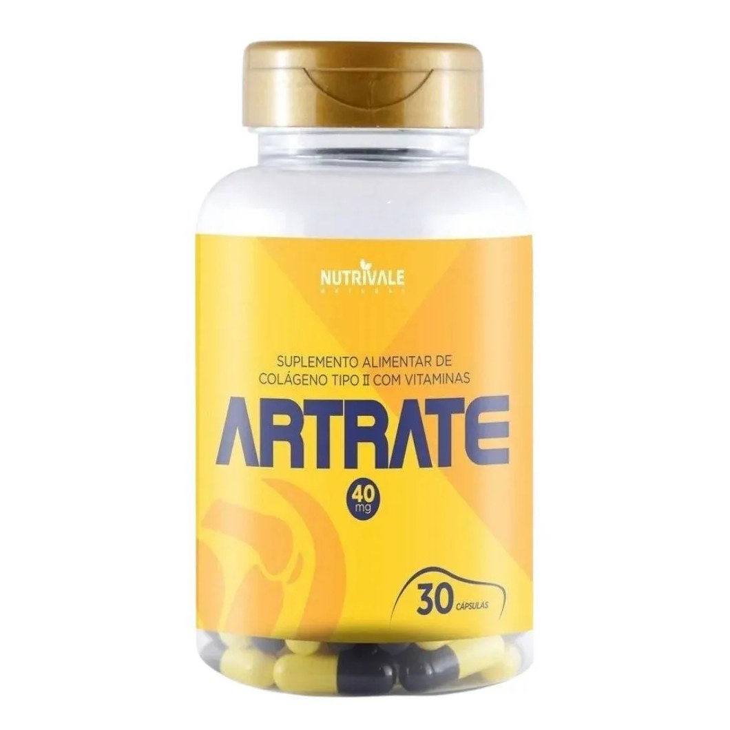 Artrate (Colageno Tipo 2 com Vitaminas) 30 Capsulas - Nutrivale