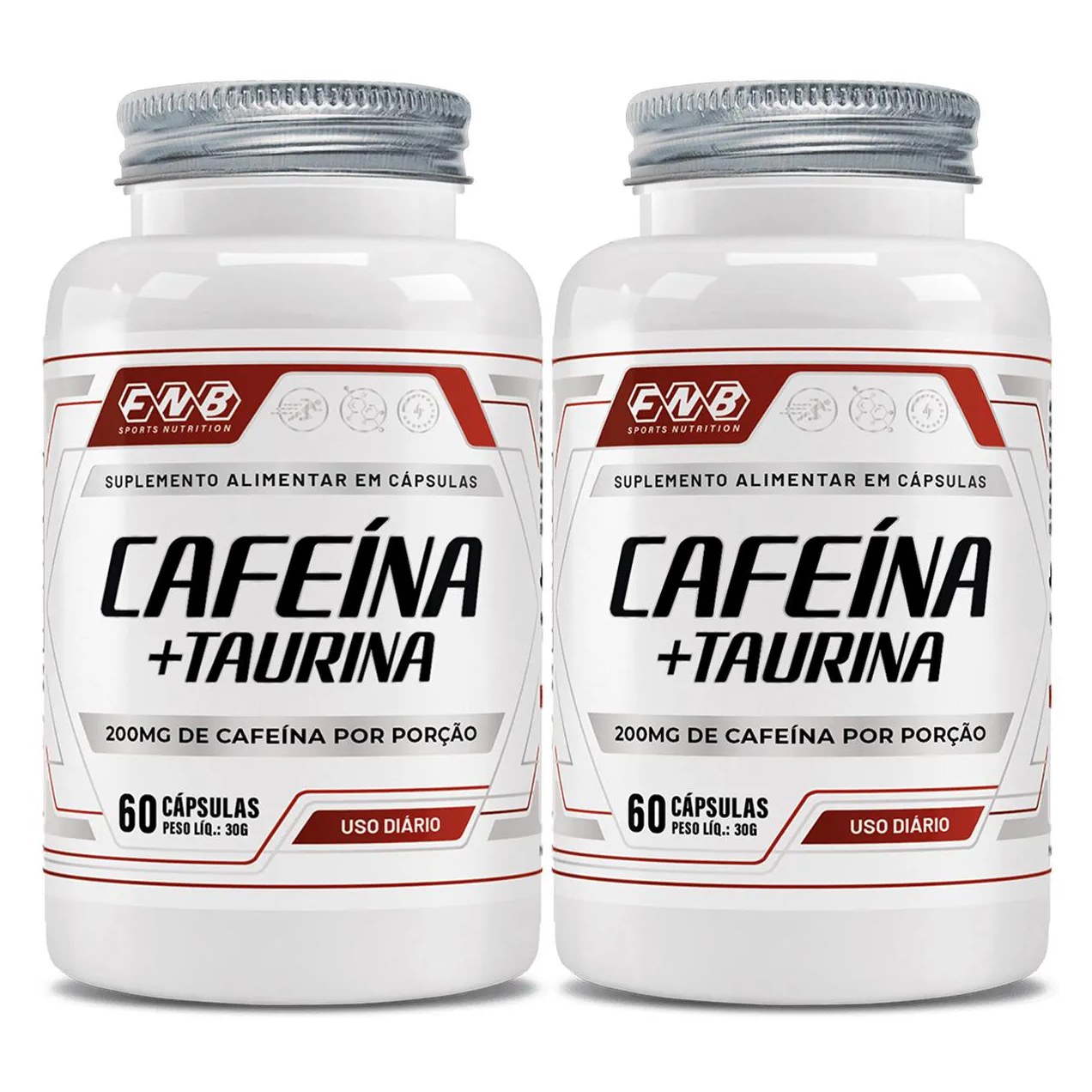 Cafeína e Taurina 500mg 2 X 60 cápsulas - Flora Nativa