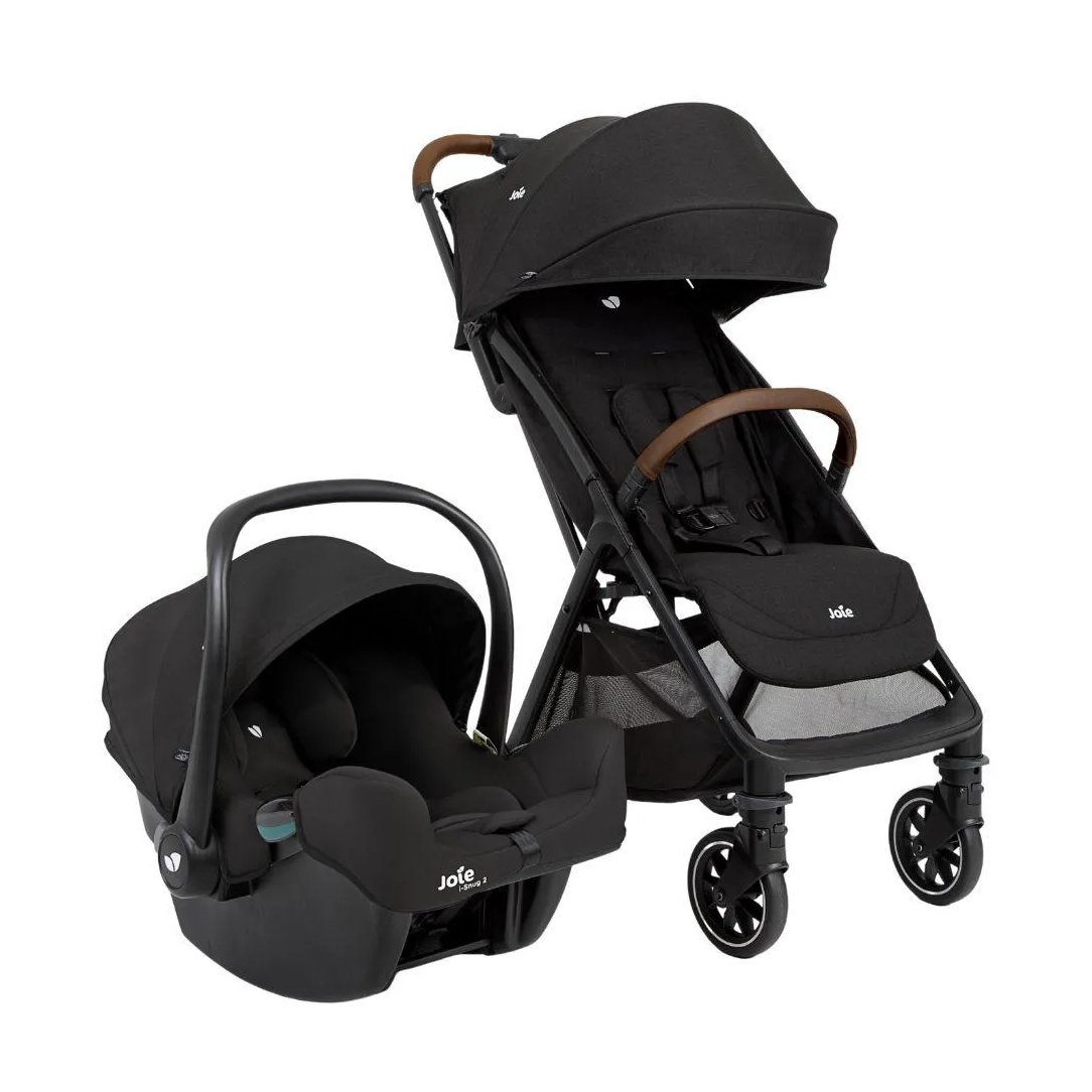 Carrinho com Bebê Conforto Travel System Pact Pro Chumbo Shale - Joie