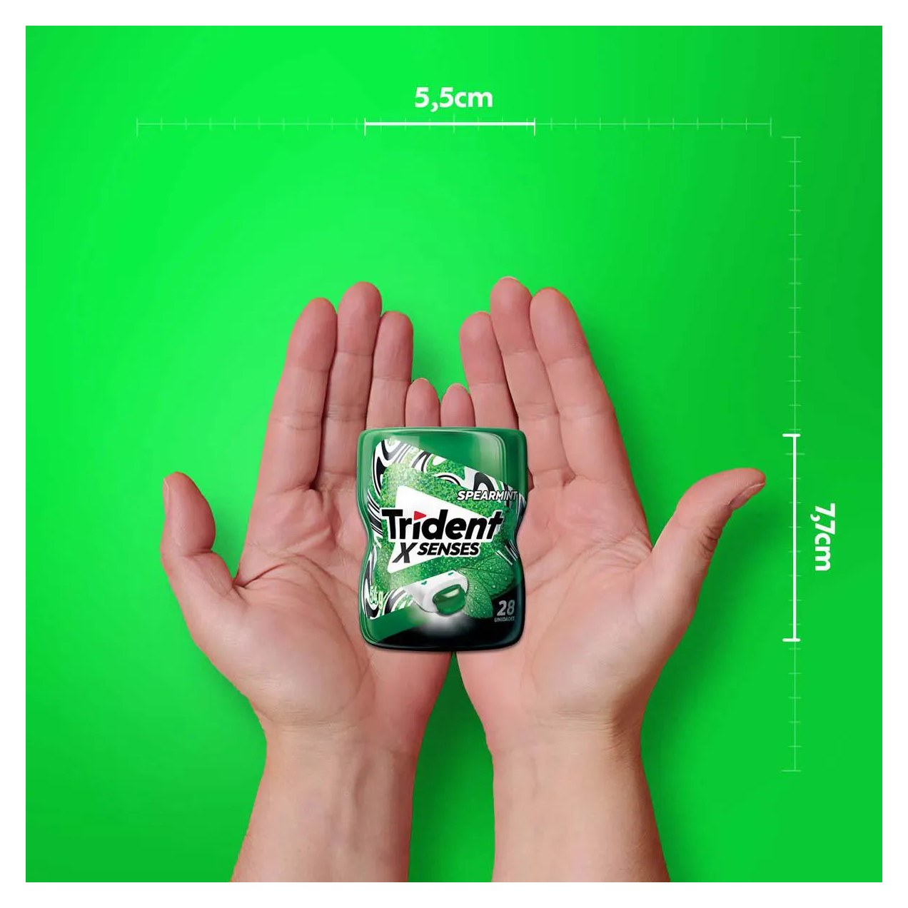 Goma de Mascar Trident X Senses Menta Sem Açúcar 54g