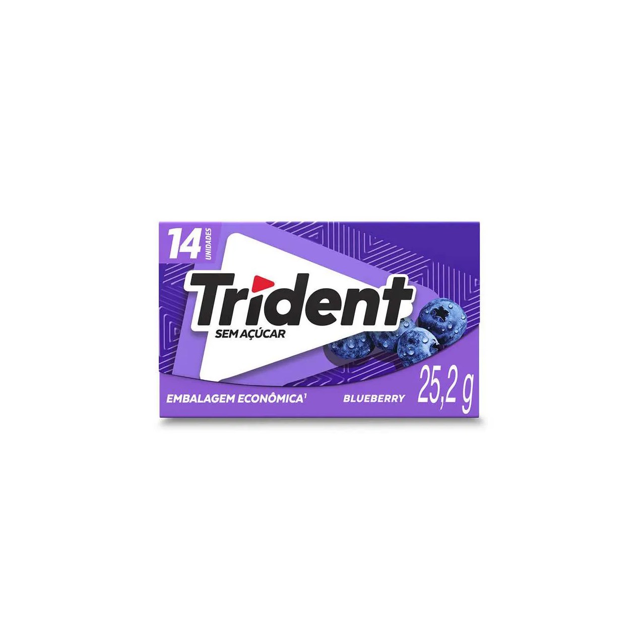 Goma de Mascar Trident Blueberry Sem Açúcar 25,2g