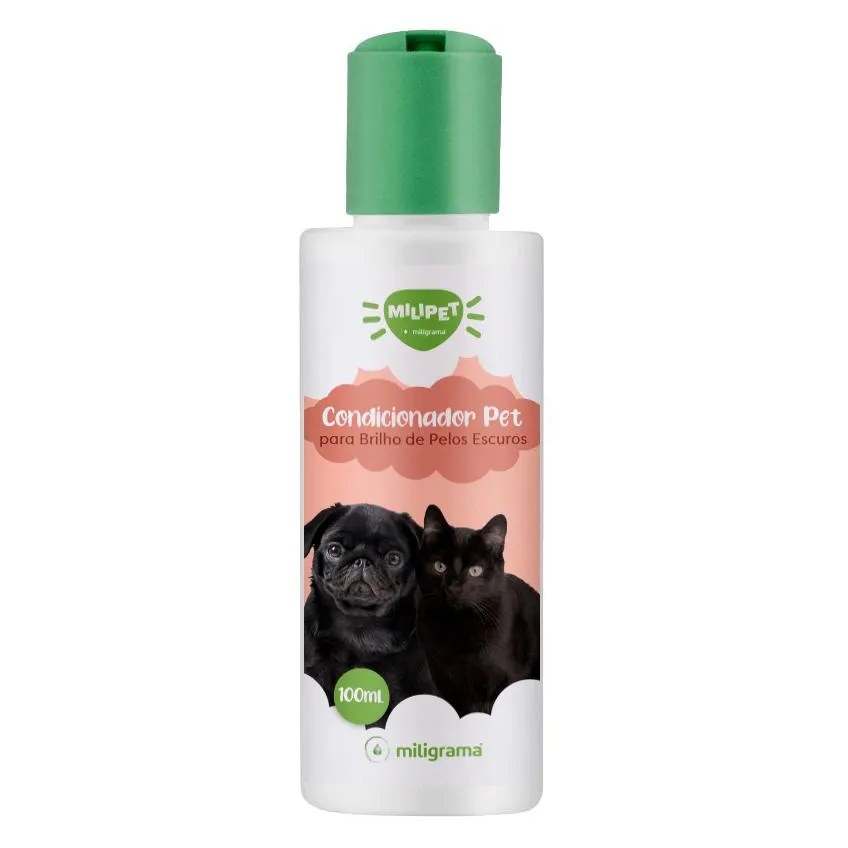 Condicionador Pet para Brilho de Pelos Escuros 100Ml
