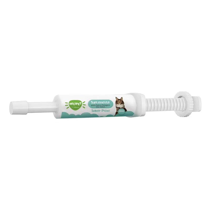 Suplemento para Pele e Pelagem dos Gatospasta Sabor Peixe 30Ml