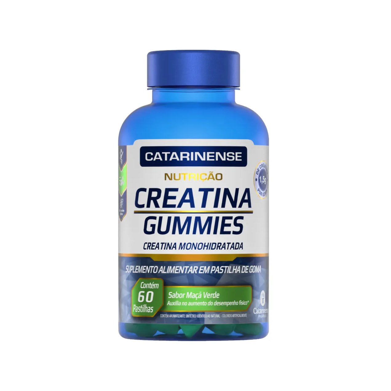 Creatina Gummies Catarinense Nutrição Maçã Verde 60 unidades