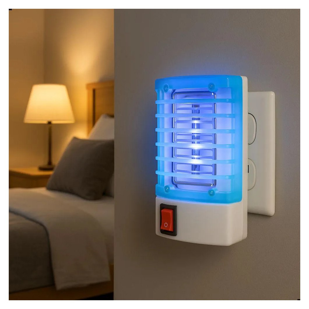 Luminária Elétrica Abajur Noturno Armadilha de Mosquito e Insetos 127–220V Cor Sortida